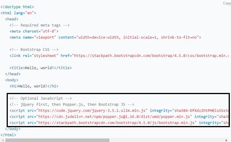 bootstrap cdn