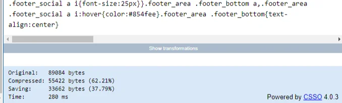 css minifier