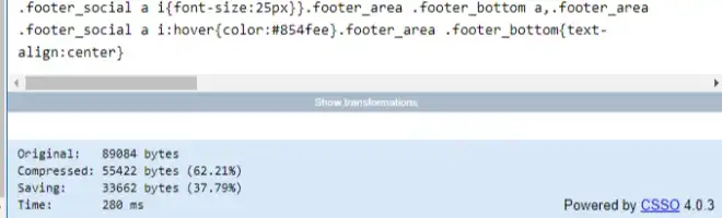 css minifier