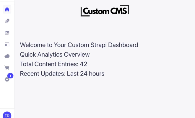 How to customize Strapi Dashboard / Home Page